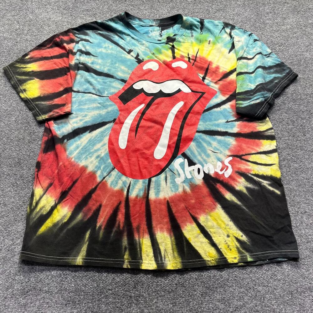 The Rolling Stones 2021 No Filter Tour Tie Dye Graphic T-Shirt 3XL